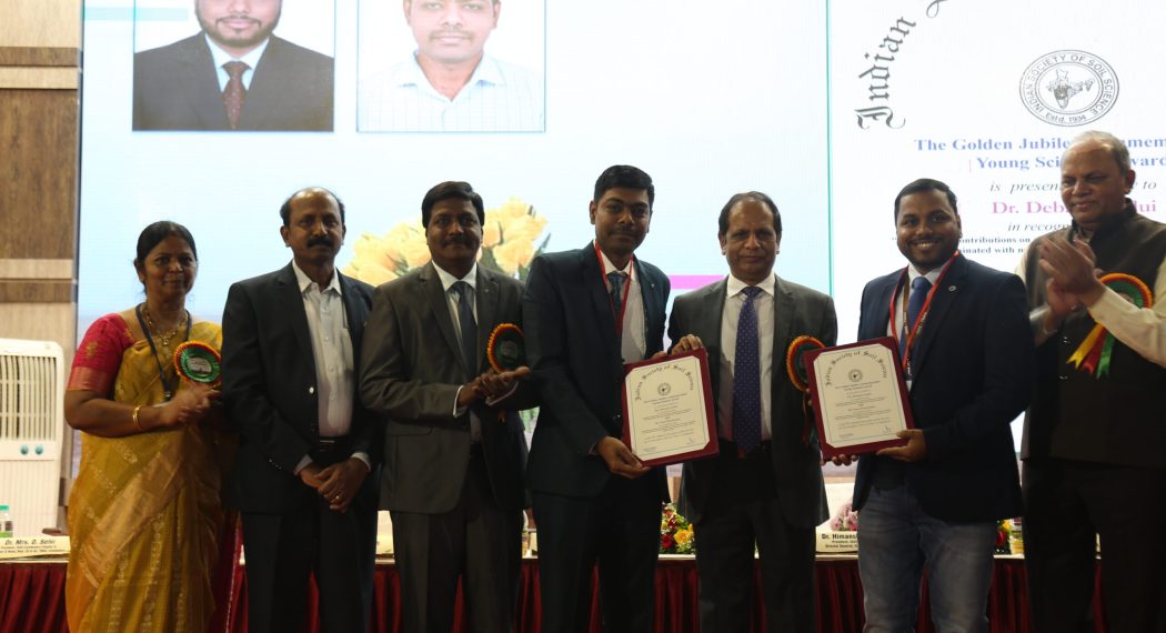 Dr. D Vasu, Senior Scientist , Division of Soil Resources Studies was awarded Golden Jubilee Commemoration Young Scientist Award by Indian Society of Soil Science at 89th ISSS Annual Convention held at TNAU, Coimbatore from 18-21 Nov,2025 .