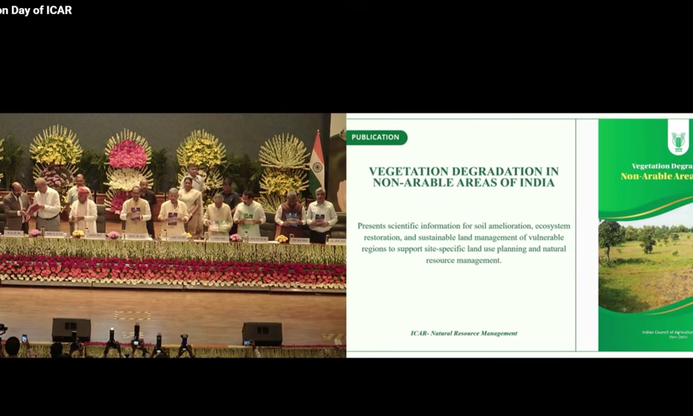 Release of publication “Vegetation Degradation in Non-Arable Areas of India of India”, by Hon’ble Minister of Agriculture & Farmer's and Rural Development Government of India, Shri Shivraj Singh Chouhan  durning 98th Foundation Day of ICAR on 16th July ,2026.